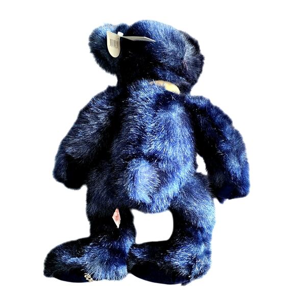 Russ Berrie Alleluia Dark Blue Plush Stuffed Animal Bear Peace - Picture 4 of 7